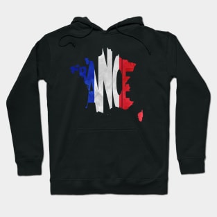 France Typo Map Hoodie